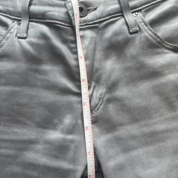AG Adriano Goldschmied Women's Gray Skinny Lamb Leather Denim Jeans Size 26 - Picture 15 of 15